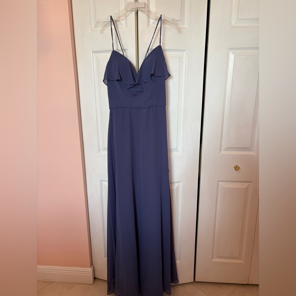 Mori Lee Beaded Spaghetti Strap Dress